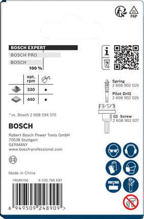 Gergaji lubang lembaran logam Bosch EXPERT 36 x 5 mm.